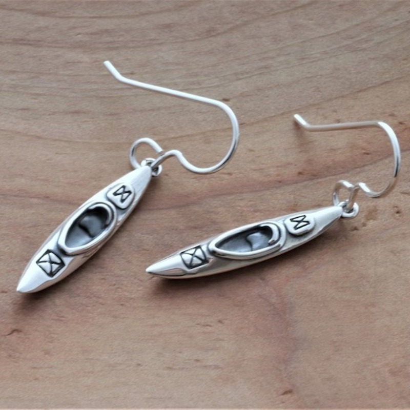 Women'S Kayak Accessories - Ladies' Creative Kayak Shaped Pendant Earrings