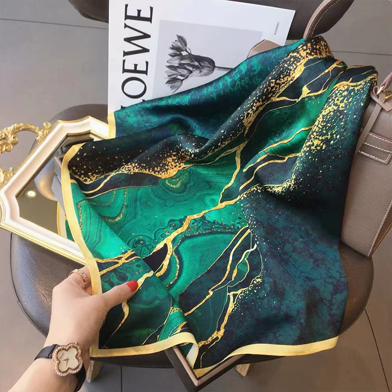 Women Accessories Brands - 70x70cm Women Scarf Silk Feeling Hair