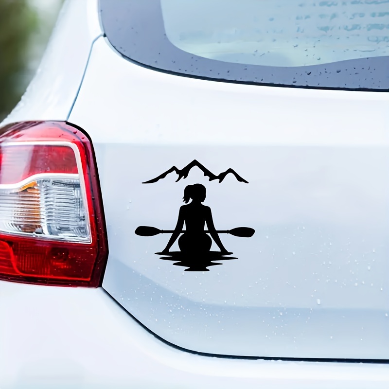 1pc Women Kayaker Car Sticker  - огляд і ціна Women'S Kayak Accessories