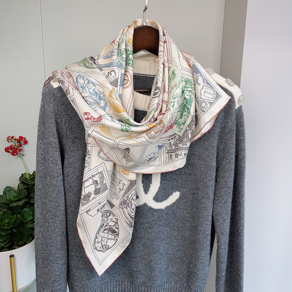 Luxury Silk Scarf 90CM Brands  - огляд і ціна Women Accessories Brands