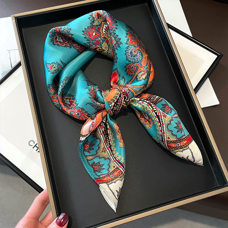 100% Real Silk Square Scarf Wo - огляд і ціна Women Accessories Brands