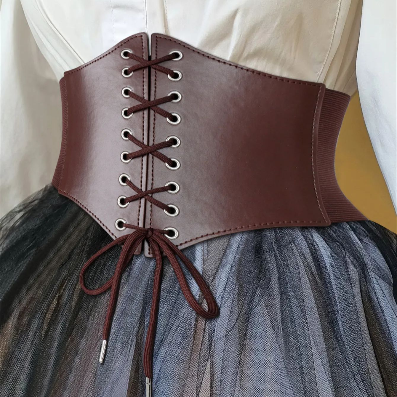 Medieval Waist Belt Brown Elas - огляд і ціна Women'S Viking Accessories