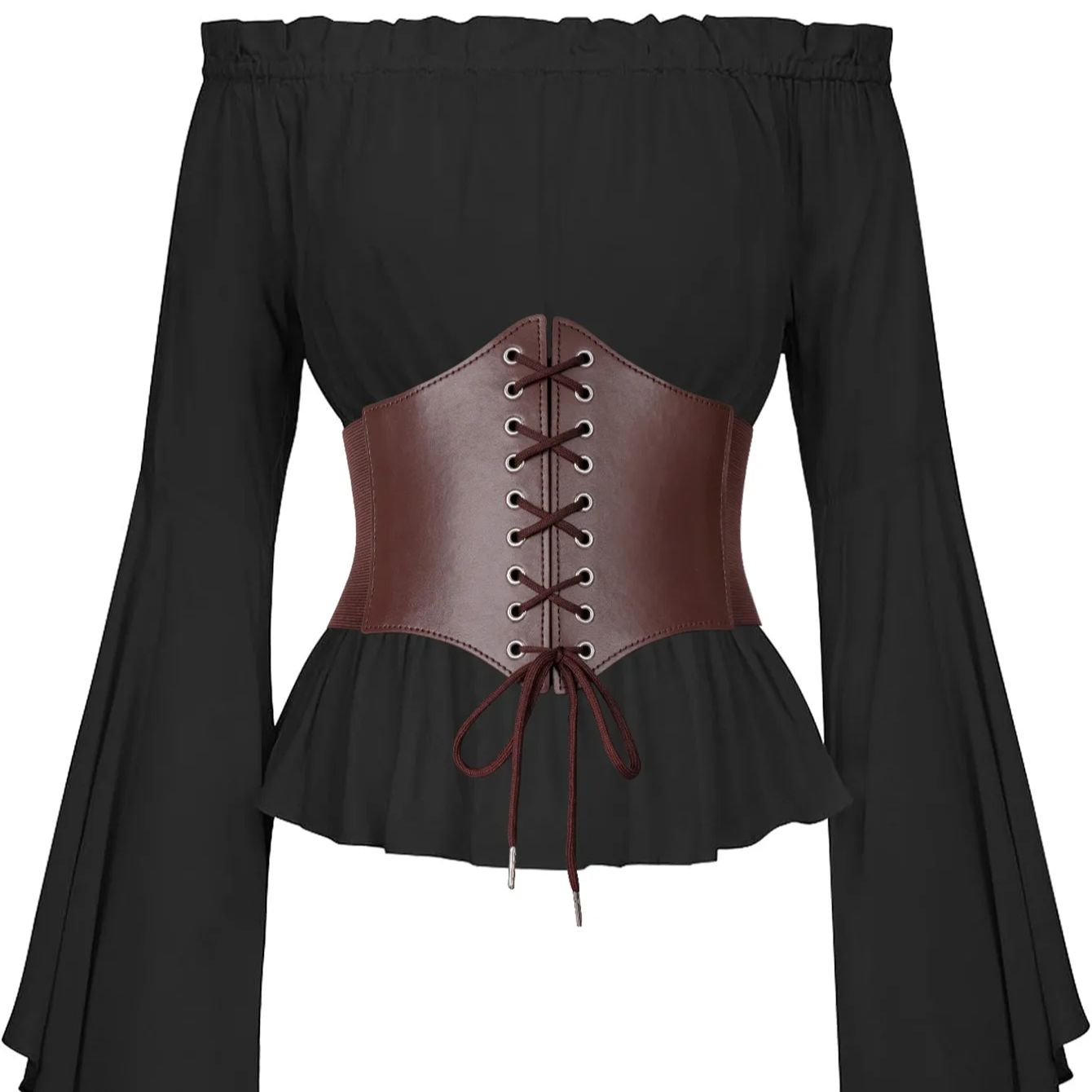 Medieval Waist Belt Brown Elas - огляд і ціна Women'S Viking Accessories