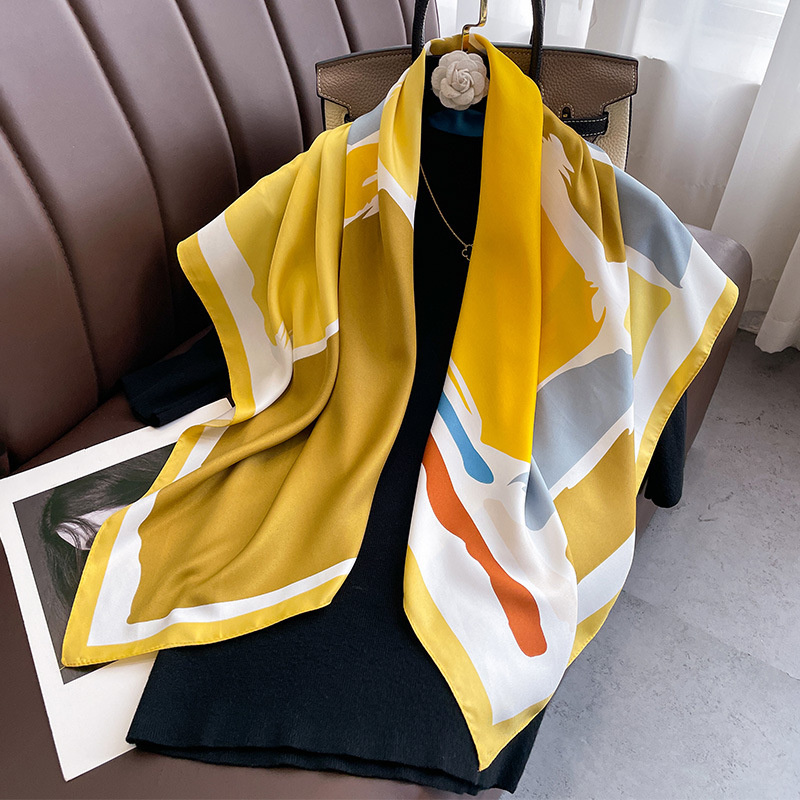 90*90cm Luxury Brand Silk Squa - огляд і ціна Women Accessories Brands