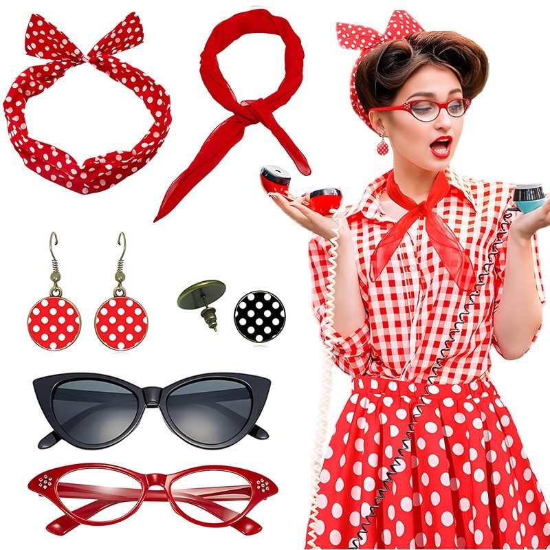 Carnival 1950S Party Polka Dot - огляд і ціна Women'S Accessories In The 1950S